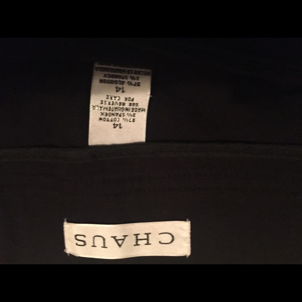 Chaus Skirt. Black Sz. 14 - Picture 4 of 4